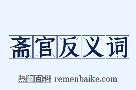 斋官反义词是什么意思的图片